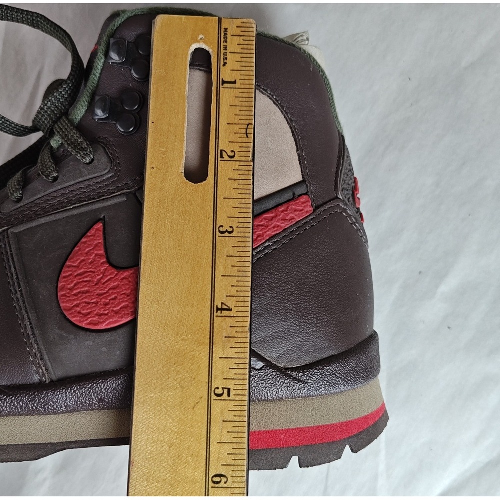 Nike Air Hiking Boots Womens Brown Red Tan‎ Leather Lace Up Outdoor Shoes - Picture 12 of 12